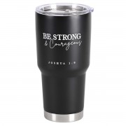 2pk -Tumbler Be Strong Joshua 1:9 Black 30 oz - (Pack of 2) 2pk -Tumbler Be Strong Joshua 1:9 Black 30 oz - (Pack of 2)