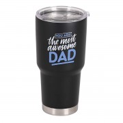 2pk -Tumbler Most Awesome Dad Black 30 oz - (Pack of 2) 2pk -Tumbler Most Awesome Dad Black 30 oz - (Pack of 2)