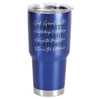 2pk -Tumbler Serenity Prayer Blue 30 oz - (Pack of 2)