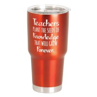 2pk -Tumbler Teachers Plant The Red 30 oz - (Pack of 2)