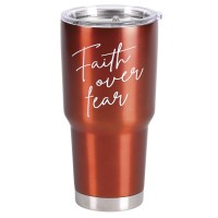 2pk -Tumbler Red Faith Over Fear 30 oz - (Pack of 2) 2pk -Tumbler Red Faith Over Fear 30 oz - (Pack of 2)