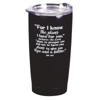 2pk -FOR I KNOW THE PLANS TUMBLER 20 OUNCE - (Pack of 2)