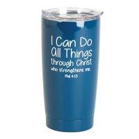 2pk -Tumbler I Can Do All Things Navy 20 oz - (Pack of 2) 2pk -Tumbler I Can Do All Things Navy 20 oz - (Pack of 2)