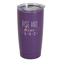 2pk -Tumbler Rise And Shine 20 oz Purple - (Pack of 2) 2pk -Tumbler Rise And Shine 20 oz Purple - (Pack of 2)