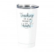 2pk -TMBLR TEACHING IS A WORK SS WHITE 20 OZ - (Pack of 2) 2pk -TMBLR TEACHING IS A WORK SS WHITE 20 OZ - (Pack of 2)