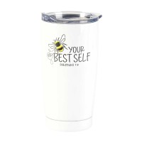 2pk -TUMBLER BEE YOUR VERY BEST SELF WHITE - (Pack of 2) 2pk -TUMBLER BEE YOUR VERY BEST SELF WHITE - (Pack of 2)