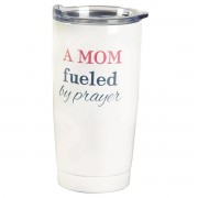 2pk -Tumbler A Mom Fueled By White 20 oz - (Pack of 2) 2pk -Tumbler A Mom Fueled By White 20 oz - (Pack of 2)