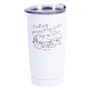 2pk -Tumbler I Will Sing Praises White 20 oz - (Pack of 2) 2pk -Tumbler I Will Sing Praises White 20 oz - (Pack of 2)