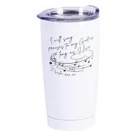 2pk -Tumbler I Will Sing Praises White 20 oz - (Pack of 2) 2pk -Tumbler I Will Sing Praises White 20 oz - (Pack of 2)