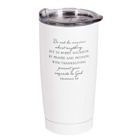 2pk -Tumbler Do Not Be Anxious White 20 Oz - (Pack of 2)