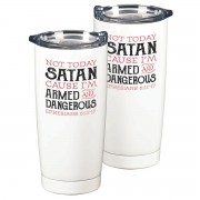 2pk -TMBLR NOT TODAY SATAN SS WHITE 20 OZ - (Pack of 2) 2pk -TMBLR NOT TODAY SATAN SS WHITE 20 OZ - (Pack of 2)
