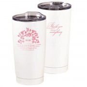 2pk -TMBLR MOM THANK YOU SS WHITE 20OZ - (Pack of 2) 2pk -TMBLR MOM THANK YOU SS WHITE 20OZ - (Pack of 2)