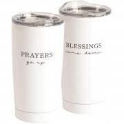 2pk -Prayers Go Up Stainless Steel Tumbler - (Pack of 2)