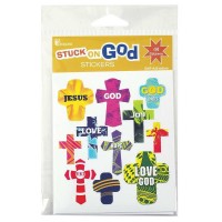 6pk -STICKER CRS JESUS-GOD STICKER 44 PCS - Pack of 6