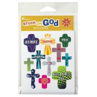 6pk -STICKER CRS JESUS-REJOICE STICKER 44 PC - Pack of 6