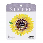 6pk -Sticker Sunflower The Lord Make His Face - Pack of 6