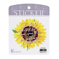 6pk -Sticker Sunflower The Lord Make His Face - Pack of 6