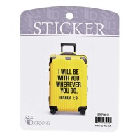 6pk -Sticker Luggage I Will Be With You - Pack of 6