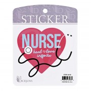 6pk -Sticker Nurse Heal Love Inspire - Pack of 6