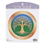 6pk -Sticker Tree Rooted And Grounded In Love - Pack of 6