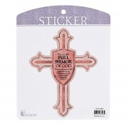 6pk -Sticker Cross Put On Full Armor Of God - Pack of 6 6pk -Sticker Cross Put On Full Armor Of God - Pack of 6