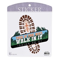 6pk -Sticker Bootprint This Is The Way - Pack of 6