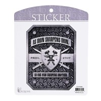 6pk -Sticker Iron Sharpens Iron - Pack of 6