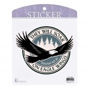 6pk -Sticker Eagle In Flight They Will Soar - Pack of 6 6pk -Sticker Eagle In Flight They Will Soar - Pack of 6