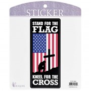 6pk -Sticker Stand For Flag Kneel For Cross - Pack of 6