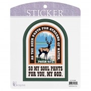 6pk -Sticker As The Deer Pants Green Nature - Pack of 6 6pk -Sticker As The Deer Pants Green Nature - Pack of 6