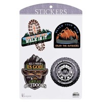 6pk -Sticker Adventure Collection - Pack of 6 6pk -Sticker Adventure Collection - Pack of 6