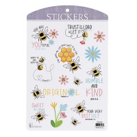 6pk -Sticker Bee Collection - Pack of 6 6pk -Sticker Bee Collection - Pack of 6
