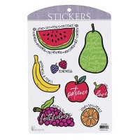 6pk -Sticker Fruit Of The Spirit Collection - Pack of 6