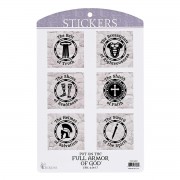 6pk -Sticker Full Armor Collection - Pack of 6 6pk -Sticker Full Armor Collection - Pack of 6