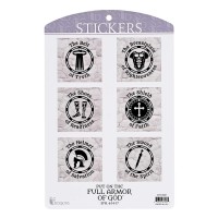 6pk -Sticker Full Armor Collection - Pack of 6