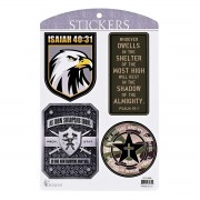 6pk -Sticker Military Collection - Pack of 6