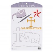 6pk -Sticker Western Collection - Pack of 6