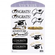 6pk -Sticker Assortment Graduation Adventure - Pack of 6 6pk -Sticker Assortment Graduation Adventure - Pack of 6
