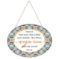 2pk -Oval Suncatcher This Is The Day 9in - (Pack of 2)