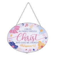 2pk -Suncatcher I Can Do All Things 9in - (Pack of 2)