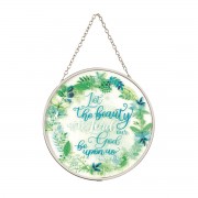 2pk -Suncatcher Let The Beauty Psalm 90:17 - (Pack of 2) 2pk -Suncatcher Let The Beauty Psalm 90:17 - (Pack of 2)