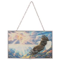 2pk -Suncatcher Eagle Isaiah 40:31 8x5 - (Pack of 2)