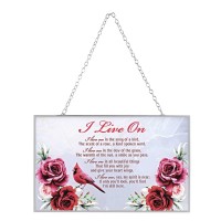 2pk -Suncatcher Cardinal I Live On 8x5 - (Pack of 2) 2pk -Suncatcher Cardinal I Live On 8x5 - (Pack of 2)