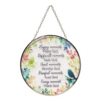 2pk -Happy Moments Praise God Suncatcher - (Pack of 2) 2pk -Happy Moments Praise God Suncatcher - (Pack of 2)