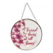 2pk -A Friend Loves At All Times Suncatcher - (Pack of 2) 2pk -A Friend Loves At All Times Suncatcher - (Pack of 2)