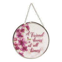 2pk -A Friend Loves At All Times Suncatcher - (Pack of 2) 2pk -A Friend Loves At All Times Suncatcher - (Pack of 2)