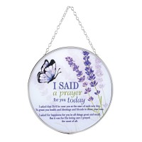 2pk -Suncatcher Butterfly I Said A Prayer 6in - (Pack of 2)