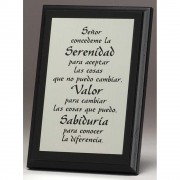 2pk -PLQ MDF SERENITY PRAYER SPANISH - (Pack of 2)