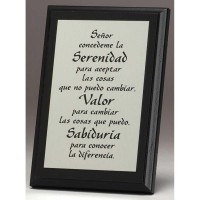 2pk -PLQ MDF SERENITY PRAYER SPANISH - (Pack of 2) 2pk -PLQ MDF SERENITY PRAYER SPANISH - (Pack of 2)