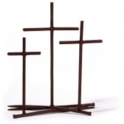 2pk -Tabletop Cross Metal Golgotha Nail - (Pack of 2) 2pk -Tabletop Cross Metal Golgotha Nail - (Pack of 2)